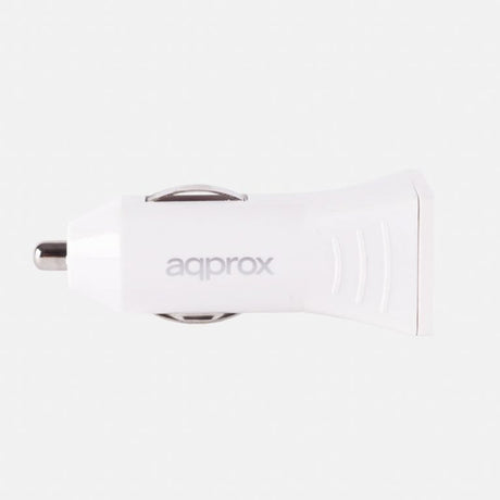 EAN 8435099516224 - Approx APPUSBCARW cargador de dispositivo móvil Smartphone Negro, Blanco Encendedor de cigarrillos Auto imagen 2