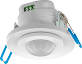Detector De Movimiento Por Infrarrojos
 Montaje Empotrado En Techo, 360°, Alcance De 8 M, Interior Ip20 Apto Led