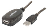 EAN 0766623150958 - Manhattan 150958 cable USB USB 2.0 20 m USB A Negro imagen 1