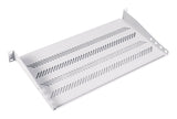 1u Fixed Shelf 19", Depth 250 Mm, Load Capacity 15 Kg, Mounting At 2 Points, Screws Included, Grey (Ral 7035)