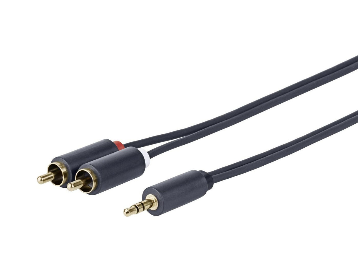 EAN 5712505321478 - Vivolink PROMJRCA15 cable de audio 15 m 3,5mm 2 x RCA Negro imagen 1