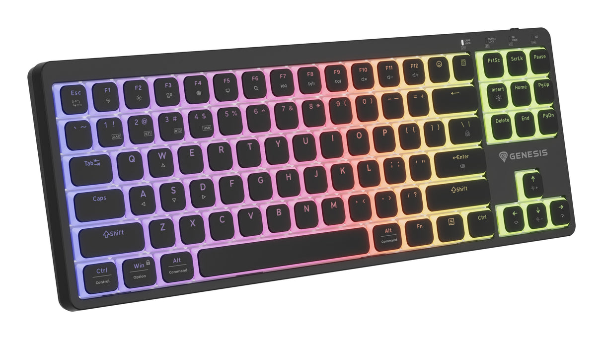 Genesis Thor 430 Mechanical, Wireless, Us Layout, Rgb, Silent Gaming Keyboard, Black