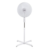 Pack De 2 Unidades Ventilador Pie Blanco 50w Ø Aspas 40 Cm Altura Regulable 110-130 Cm Edm