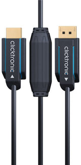 Cable 10m Negro Displayport 1.2 Macho A Hdmi 2.0 Macho 4k 60hz Clicktronic