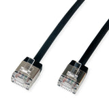 Roline U Ftp Datacenter Cable De Red Cat.6a (Class Ea), Lsoh, Slim, Extra Kurzer Stecker, Schwarz, 3 M