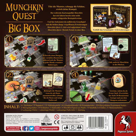 EAN 4250231714092 - Pegasus Munchkin Quest 180 min Juego de mesa imagen 4