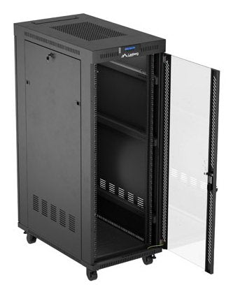 EAN 5901969446869 - Lanberg FF01-6032-12BL armario rack 32U Bastidor para instalación en suelo Negro imagen 5