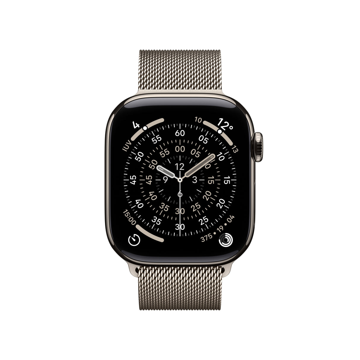 Apple Watch Series 11 Gps + Cellular 42mm Natural Titanium Case With Natural Milanese Loop
