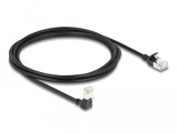 Delock Cable De Red Rj45 Cat.6a S/Ftp Slim 90° Unten Angular / Gerade 2 M