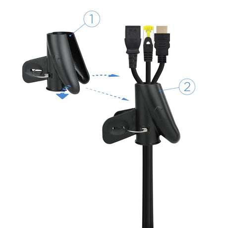 EAN 8433281009592 - Nanocable 10.36.0001-BK pasacables 2,5 cm imagen 2