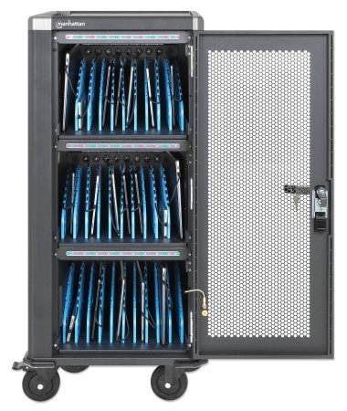Manhattan 30-Port Usb-C Ladeschrank A Rollen 30w Pro Port