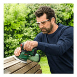 Bosch Home Wilds & Garden Incentable Exercent Sander Universalorbit 18v-20, 18 Voltios Verdes, Batería De Iones De Litio 2.0ah, Energía Para Toda La Alianza 06033e4102