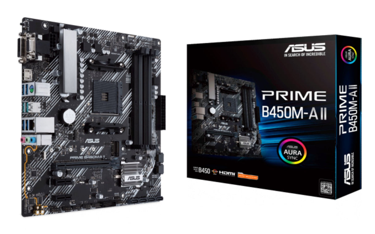 Placa Base Asus Am4 Prime B450m-A Ii M-Atx/4xddr4/4xsata6/1xusb 3.1+2xusb 2.0 90mb15z0-M0eay0