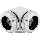 Corsair Cx-9052014-Ww Hardware Accesorio De Refrigeración Cromo Acces. Corsair Hydro X Fitting Xf Hl 2-Pk (90° 14mm Od Cf,Chrome) Cx-9052014-Ww