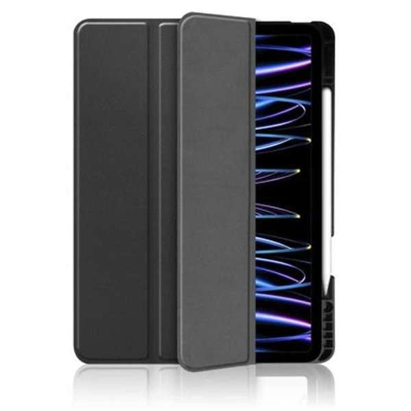 Funda Tablet Ipad Pro 12.9'' 2022/21 Smart Tri-Fold Negro Just In Case Compatible Con Ipad Pro 12.9 2022 (6th Gen) Y Ipad Pro 12.9 2021 (5th Gen)/ Activación-Reposo Automático/ Negro/ Slot Para Pen