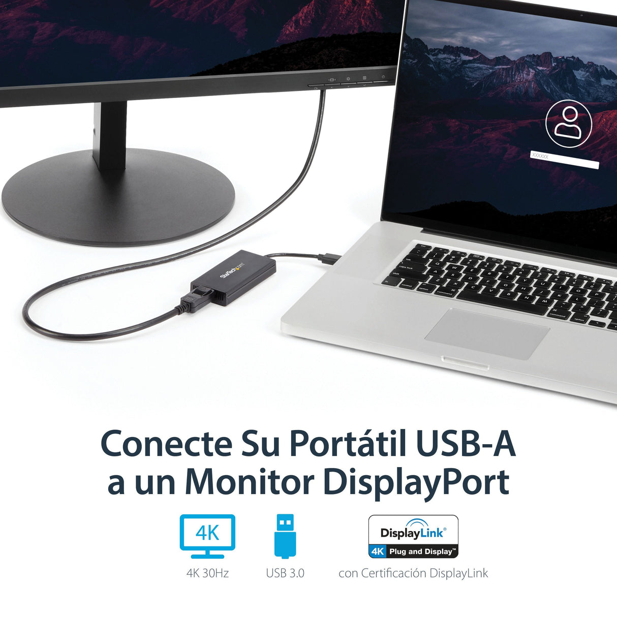 EAN 0065030858380 - StarTech.com USB32DP4K Adaptador gráfico USB 3840 x 2160 Pixeles Negro imagen 7