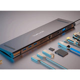 EAN 4252011900572 - 4smarts 11in1 USB 3.2 Gen 1 (3.1 Gen 1) Type-A + Type-C Gris imagen 2