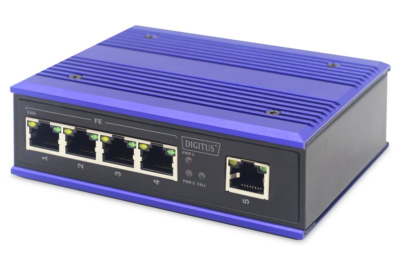 EAN 4016032458814 - ASSMANN Electronic DN-650105 switch Fast Ethernet (10/100) Negro, Azul imagen 1