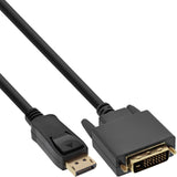 Cable Inline Displayport A Dvi Negro 0,5 M