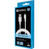 Cable De Carga Y Sincronización Micro Usb Sandberg De 1 M