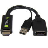Techly Icoc Hdmi-Dp12a Adaptador Hdmi A Displayport Con Alimentación Usb 4k*30hz M/F