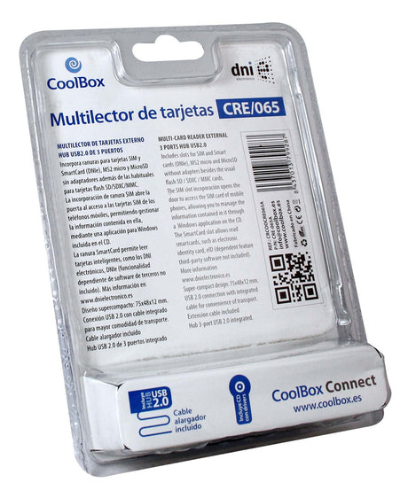 EAN 8437013799287 - CoolBox CRE-065 lector de tarjeta USB 2.0 Negro imagen 3