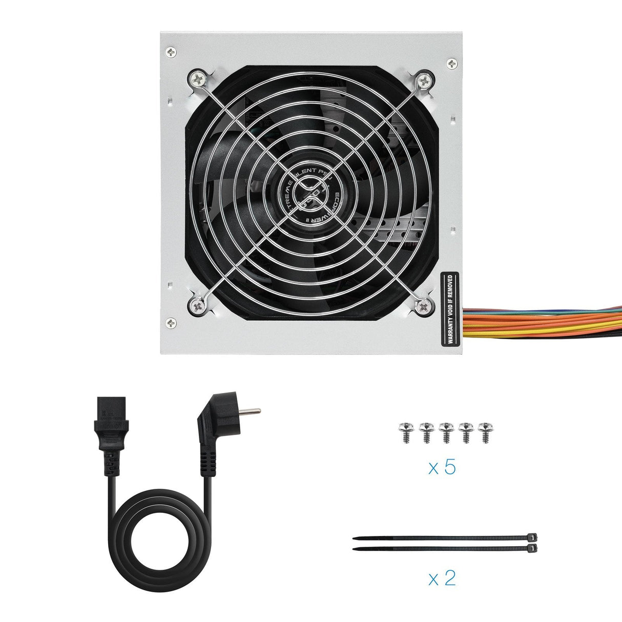 EAN 8433281007277 - TooQ TQEP-500S-INT unidad de fuente de alimentación 500 W 24-pin ATX ATX Plata imagen 8