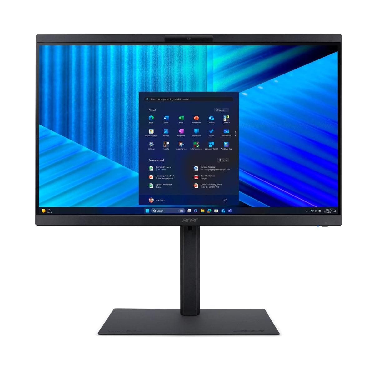 All In One  Acer Veriton Vero Z4 Vvz4734gt  U 5 225 16 Gb Ssd 512 Gb Intel Graphics Gigabit Ethernet Bluetooth Ieee 802.11ax (Wi-Fi 6e) Win 11 Pro Monitor: Led 23.8" 1920 X 1080 (Full Hd) @ 144 Hz