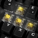 Sharkoon Skiller Sgk50 S2 Wood Pbt, Teclado De Juego Madera/Negro, De-Layout, Gateron G Pro 3.0 Amarillo 4044951042623