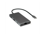 Usb Tipo C Estación De Acoplamiento Hdmi+Dp 4k60 3x Us3.2gen1 1x C + 2x A 1x Pd 1x Rj45