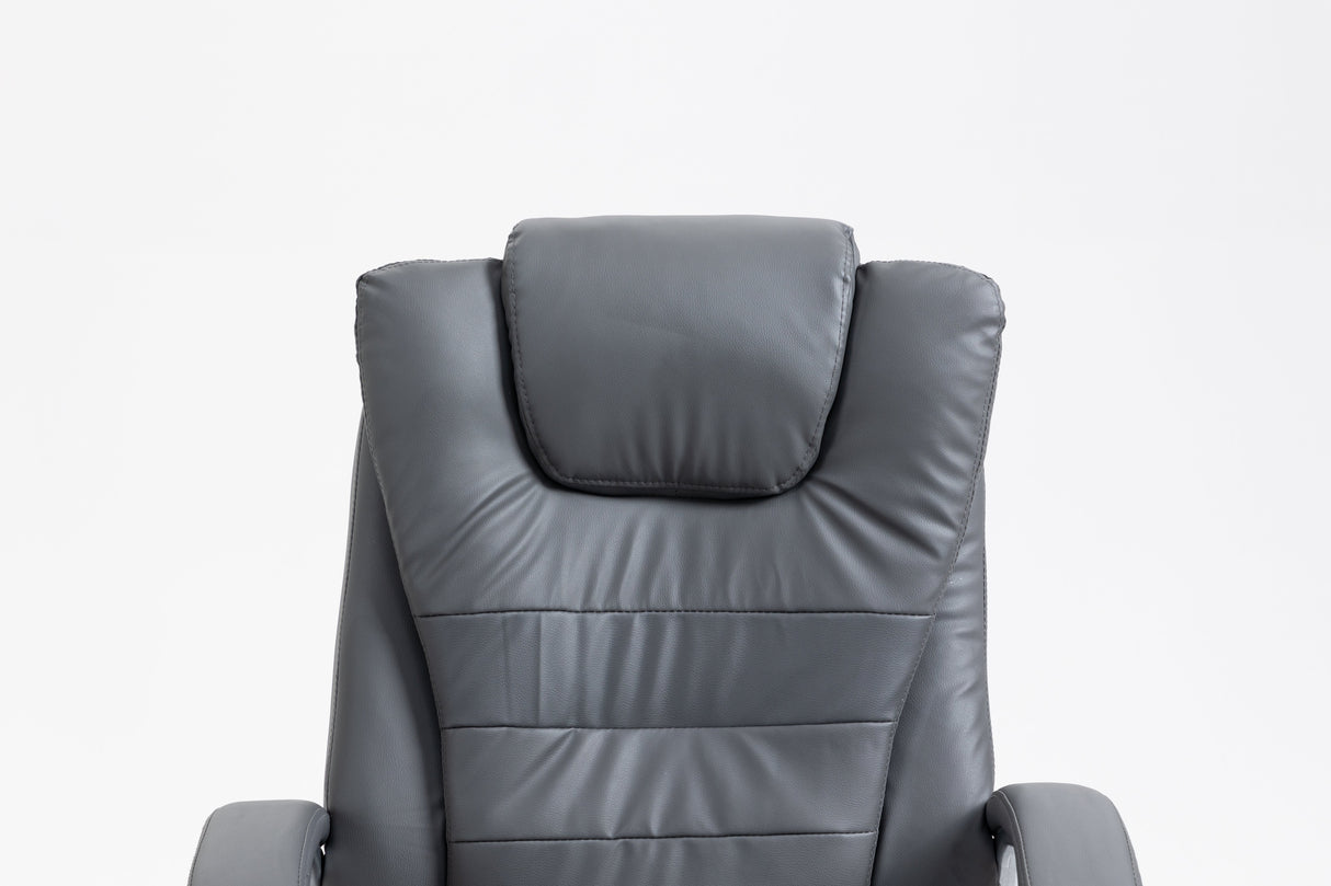 Silla  Activejet De Oficina Calefactable Con Masaje Yk7304 Gris