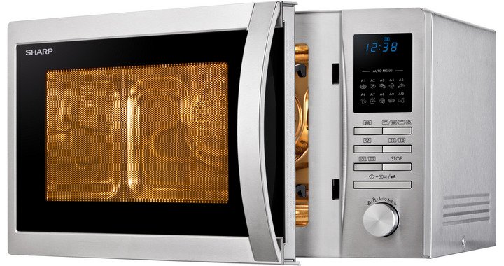 Microondas  Sharp Home Appliances R-822stwe Combinado 25 L 900 W Acero Inoxidable