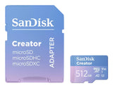 EAN 0619659217266 - SanDisk Creator 512 GB MicroSDXC UHS-I Clase 10 imagen 2