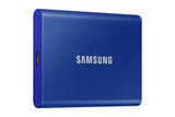 Disco Externo Ssd Samsung 500gb Portable T7 Usb3.2 Gen.2 Indigo Blue Extern Kit