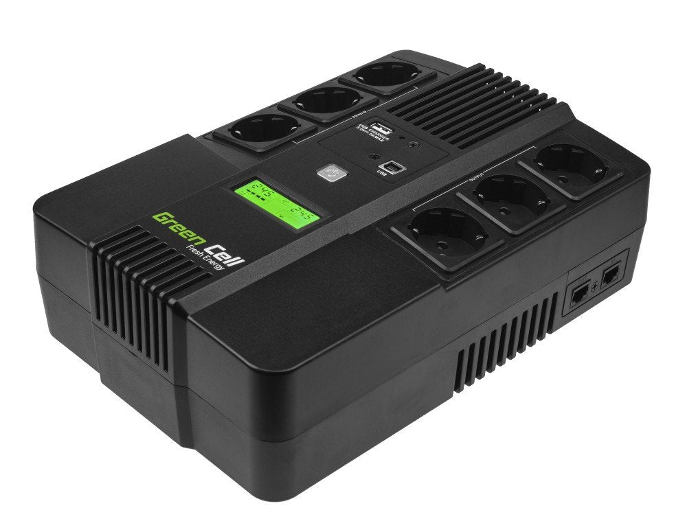 EAN 5902701419738 - Green Cell AiO 800VA LCD sistema de alimentación ininterrumpida (UPS) Línea interactiva 0,8 kVA 480 W 6 s imagen 2