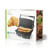 Nedis Parrilla De Contacto 1500 W Control De Temperatura Ajustable Acero Inoxidable / Plastico