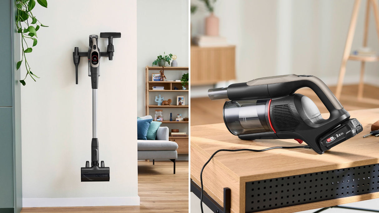 Aspiradora  Bosch Bcs931gac De Pie Y Escoba Eléctrica Aspiradora Escoba Batería Secar Hepa Sin Bolsa 0,4 L Grafito 3 Ah