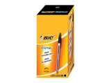 Caja De Bolígrafos De Tinta De Aceite Bic Cristal Original 8373639 50 Unidades Negros