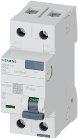 Siemens Fi-Schalter 2x25a 5sv33126 Typ A 25a 1+N-Pol 30ma 230v 2te
