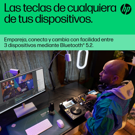 EAN 0196548516711 - HP 350 WHT Compact Multi-Device Keyboard teclado Hogar Blanco imagen 10