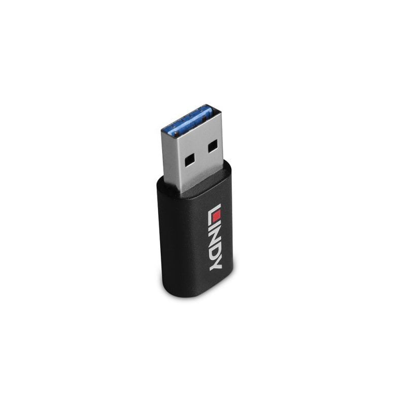 EAN 4002888712644 - Lindy 71264 cambiador de género para cable USB Type A USB Type C Negro imagen 1