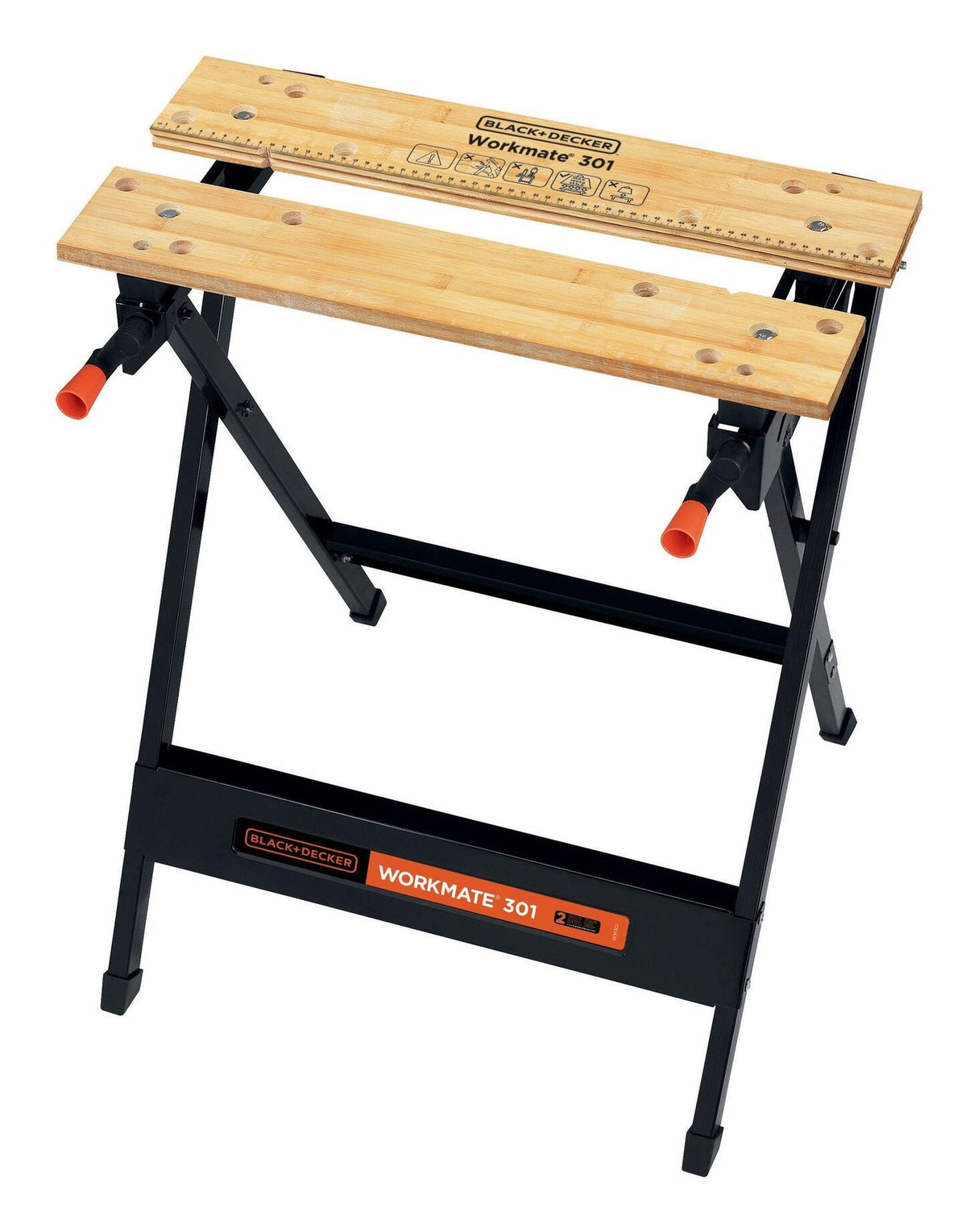 Black+Decker Wm301-Xj Banco De Trabajo Negro/Marrón, Bamboo, Acero, Negro, 341 Mm, 760 Mm, 1 Pieza(S)