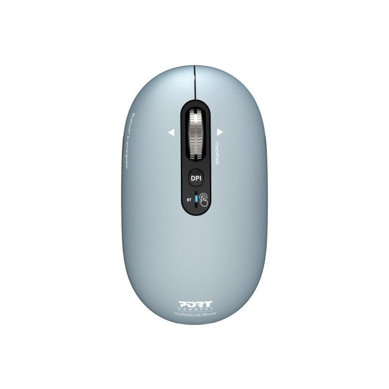 Port Connect Wireless & Bluetooth Rechargeable Pure Mac Mouse, Storm
