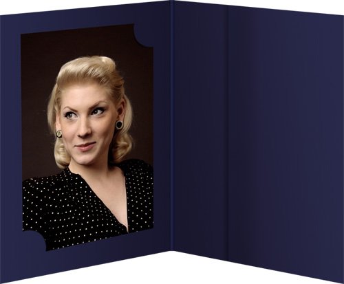 100 Carpetas Daiber, Azul Para Fotografías De Pasaporte, 3 Tamaños