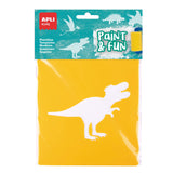 Apli Plantillas De Formas Dinosaurios Paint & Fun Pp Flexible Bolsa De 6 Surtidos