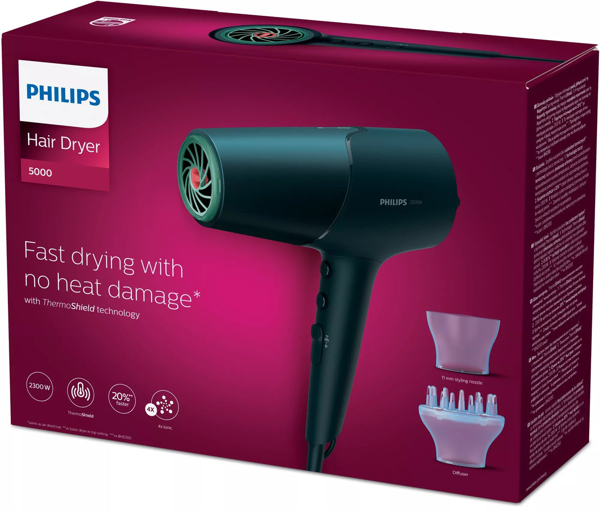 EAN 8710103977186 - Philips 5000 series BHD512/00 secador 2300 W Marina imagen 2
