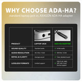 Axagon Ada-Ha Usb-A To 3.5mm Jack Hi-Res Dac Audio Adapter, 384khz 32bit, Stereo