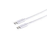 S-Impuls Usb-C Cable De Conexión, 3.2 Gen 2x2, Blanco, 0,25m