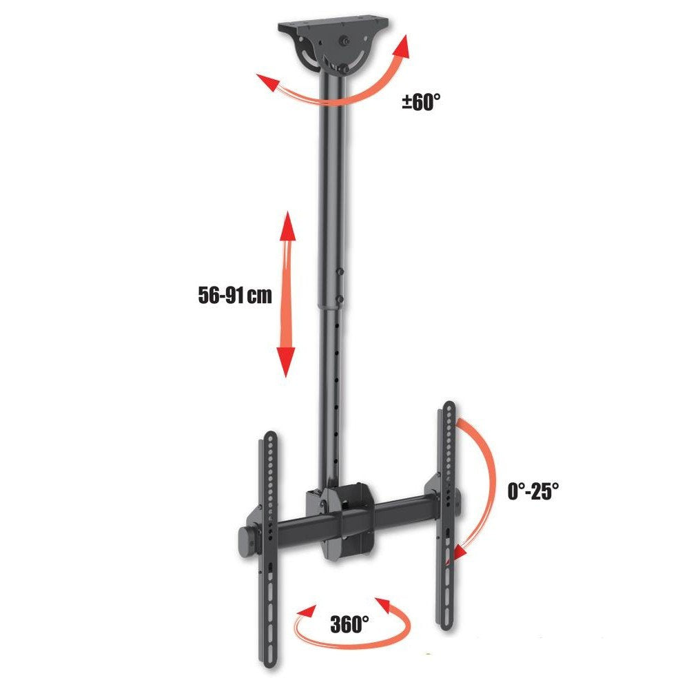 EAN 8057685309333 - Techly ICA-CPLB 944S soporte para pantalla de señalización 139,7 cm (55") Negro imagen 10
