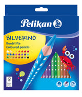 Pelikan 700665 Lápiz De Color Negro, Azul, Marrón, Verde, Gris, Azul Claro, Verde Claro, Multicolor, Naranja, Melocotón, Rosa, Púrpura, Rojo, Violeta, Blanco, Amarillo 24 Pieza(S)